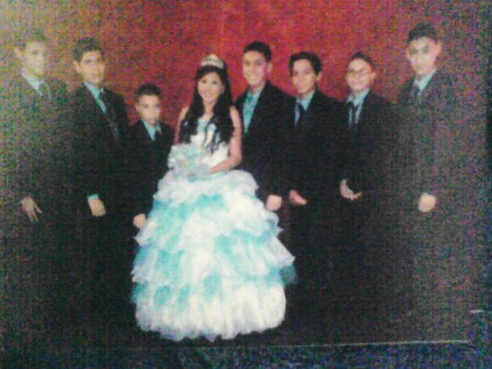 Con los chambelanes :)